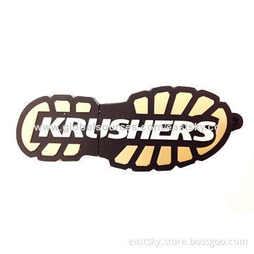 Customized Slipper-shaped USB Flash Drive, Made of Soft PVC Material, OEM Orders are Welcome